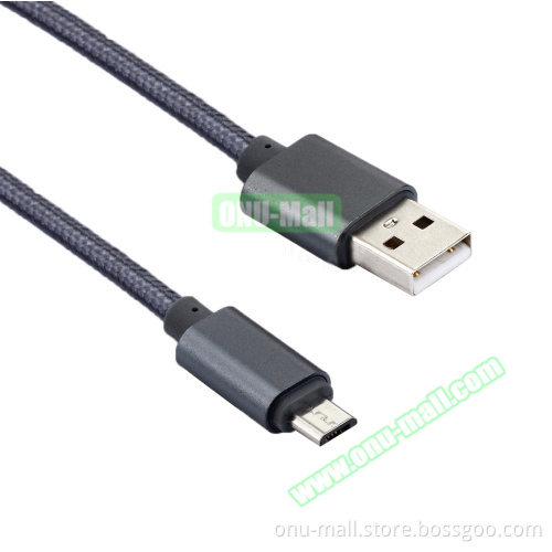 Best Selling 2.0 Micro USB to USB Cable 2m, Metal Head Sync Charging Cable for Samsung etc.